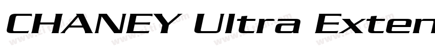 CHANEY Ultra Extende字体转换